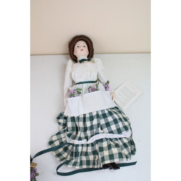 Franklin Heirloom Doll The Lavender Girl Bisque Vintage 90888 - Picture 3 of 6
